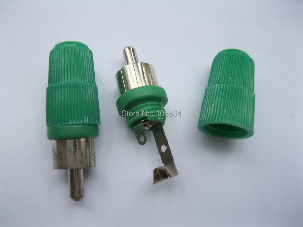 Припой зеленый RCA Plug Аудио-Видео разъем(не имеют мягкий хвост) 500 шт. в партии Лидер продаж
