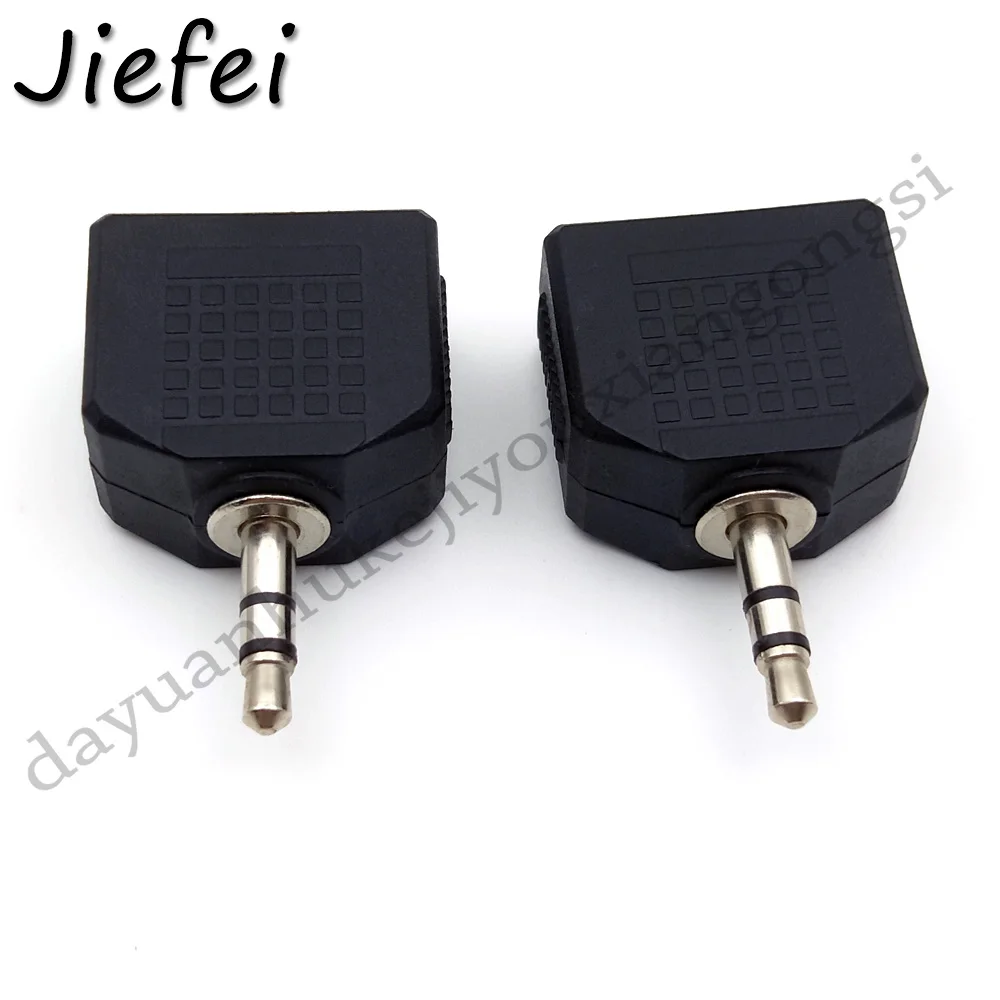 100pcs 1 Male to 2 Female 3 5 Jack Aux Audio Cable Headphone Splitter for Apple iPhone 4 5 6 7 plus iPad iPod laptop MP3 speaker