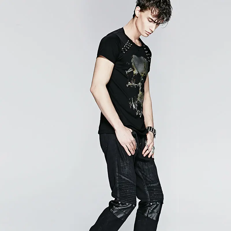 Summer Style Punk Gothic Fashion Men 