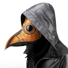 Вечерние маскарадные маски из искусственной кожи в стиле стимпанк с птицей и клювом чумовой доктор