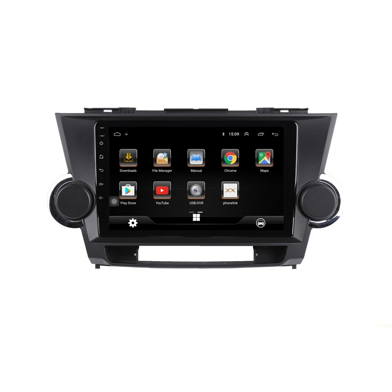 10 1 &quotAndroid автомобильный DVD мультимедийный плеер gps для Toyota Highlander 2009 2010 2011 2012 2013