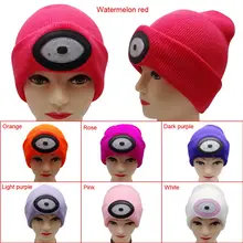 1 шт., 6 светодиодов, шерстяная вязаная теплая зимняя шапка, уличная, для альпинизма, рыбалки, теплая вязаная шапка, перезаряжаемая, свободные руки, фонарик, вязаные шапочки, шапка