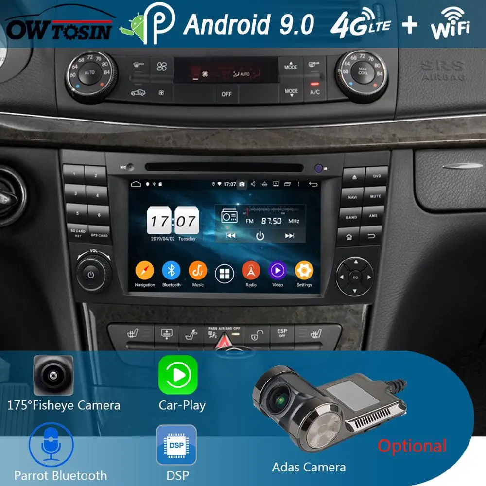 7 &quotIPS 8 Core 4 Гб + 64 ГБ Android 9 0 автомобильный dvd плеер для Mercedes Benz E Class W211 W463 W219 W209 GPS