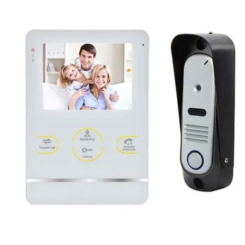 

New Arrival Luxury 4" video door phone metal die-casting ,waterproof explosion-proof 800TVLine HD IR camera 1V1