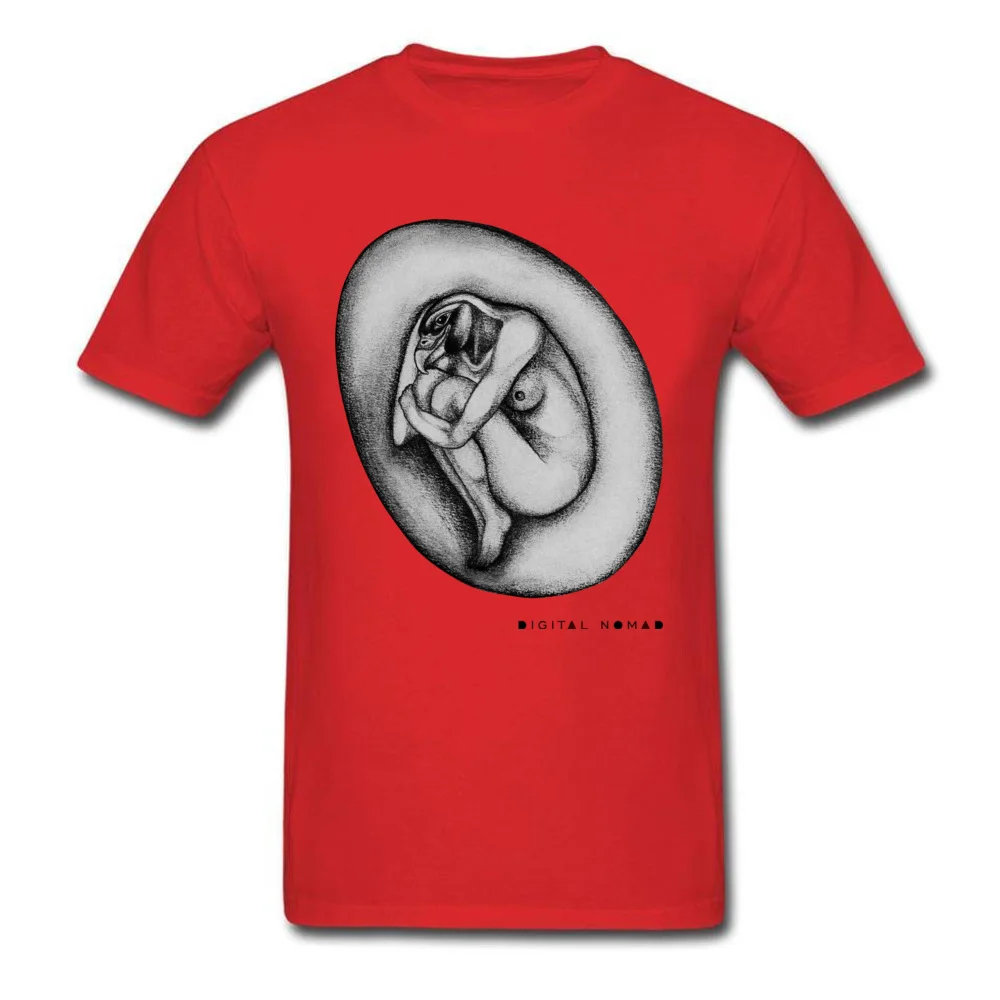 CreationDigital Nomad T-shirts Brand New Short Sleeve Geek 100% Cotton O Neck Young Tops T Shirt Street T-Shirt Autumn CreationDigital Nomad red