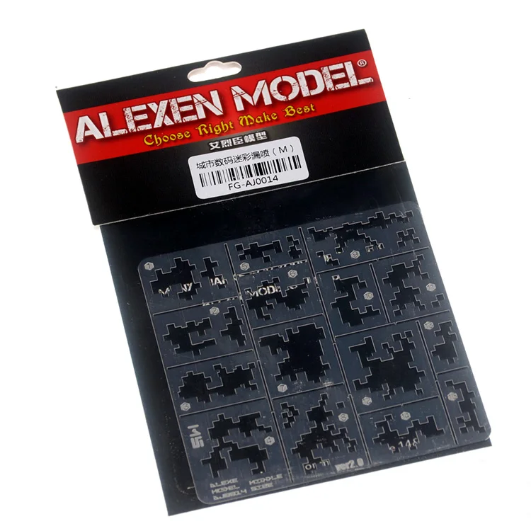 Alexen модель AJ0014 1/35 масштаб современный AFV цифровой камуфляж трафареты шаблоны Средний шаблон