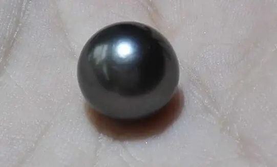 

FREE SHIPPING>>>@@ HUGE 13MM NATURAL TAHITIAN GENUINE ROUND BLACK LOOSE PEARL UNDRILLED