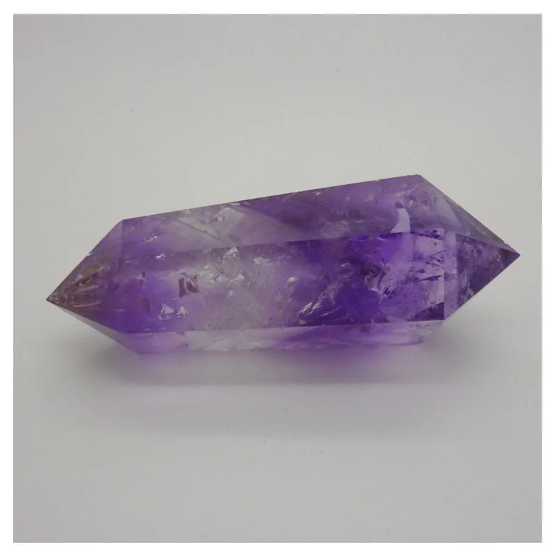 IHOMEE 1 шт. Природные фиолетовый кристалл кварца ТОЧКА двухконечные палочка ИСЦЕЛЕНИЕ Gemstone орнамент декора дома DropShipping1.5x5x5cm