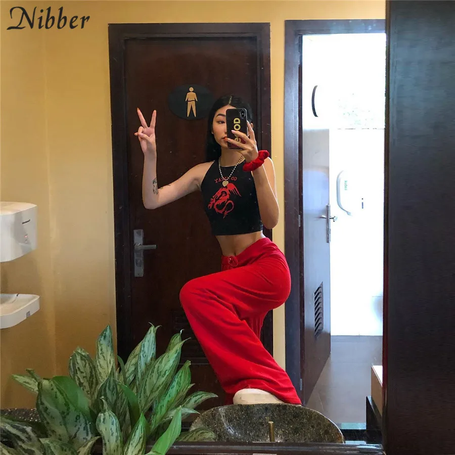 Nibber high street casual Solid wide leg pants women 2019autumn fashion office ladies loose Bottoms Slim Soft pants femme mujer Nibber high street casual Solid wide leg pants women 2019autumn fashion office ladies loose Bottoms Slim Soft pants femme mujer