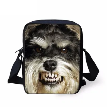 

Cute Dog Schnauzer Print Women Small Handbags Brand Design Girl Messenger Bags Fashion Female Shoulder Crossbody Bag Sumka