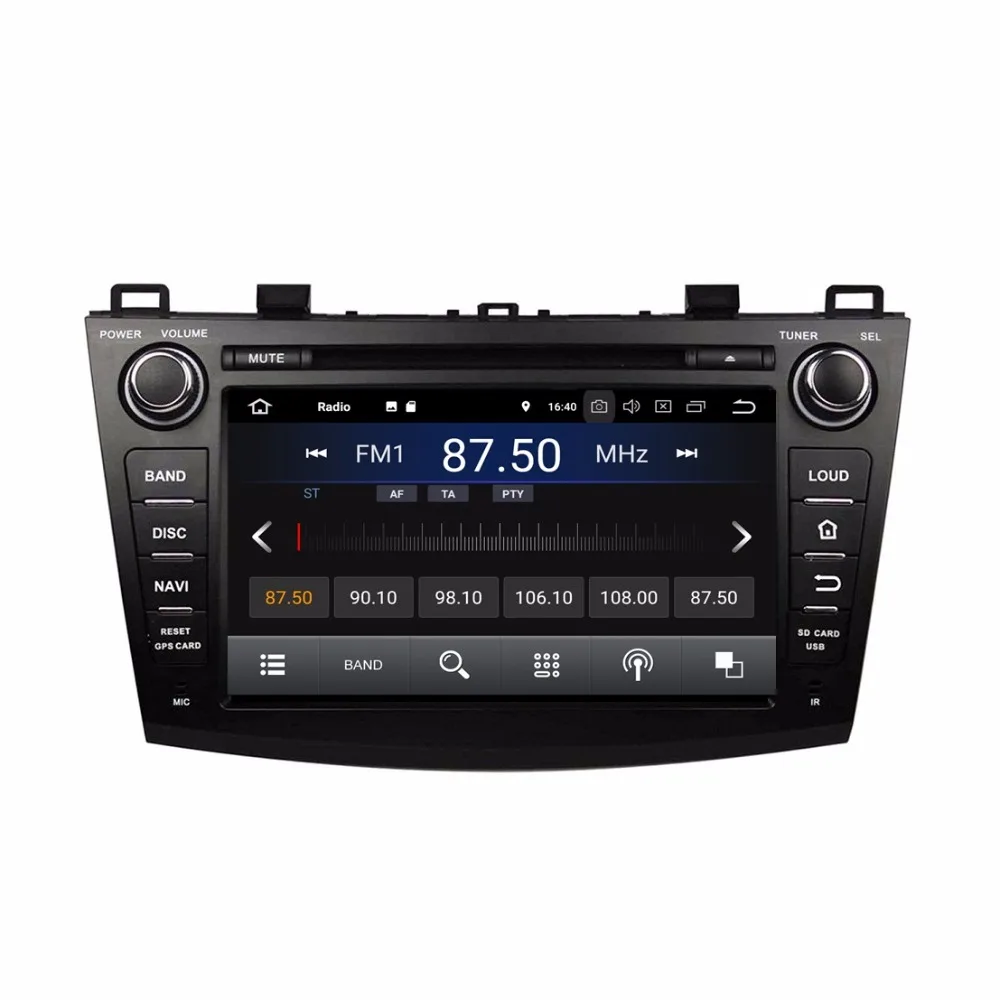 Perfect 1024*600 HD 8" Android 8.1 Car Radio GPS Multimedia Head Unit for Mazda 3 2009-2012 With 2GB RAM Bluetooth 4G WIFI Mirror-link 0