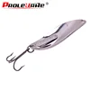 Metal Vib Leech Spinners Spoon Lures 10g 15g 20g Artificial Bait With Feather Hook Night Fishing Tackle for Bass Pike Perch ► Photo 2/6