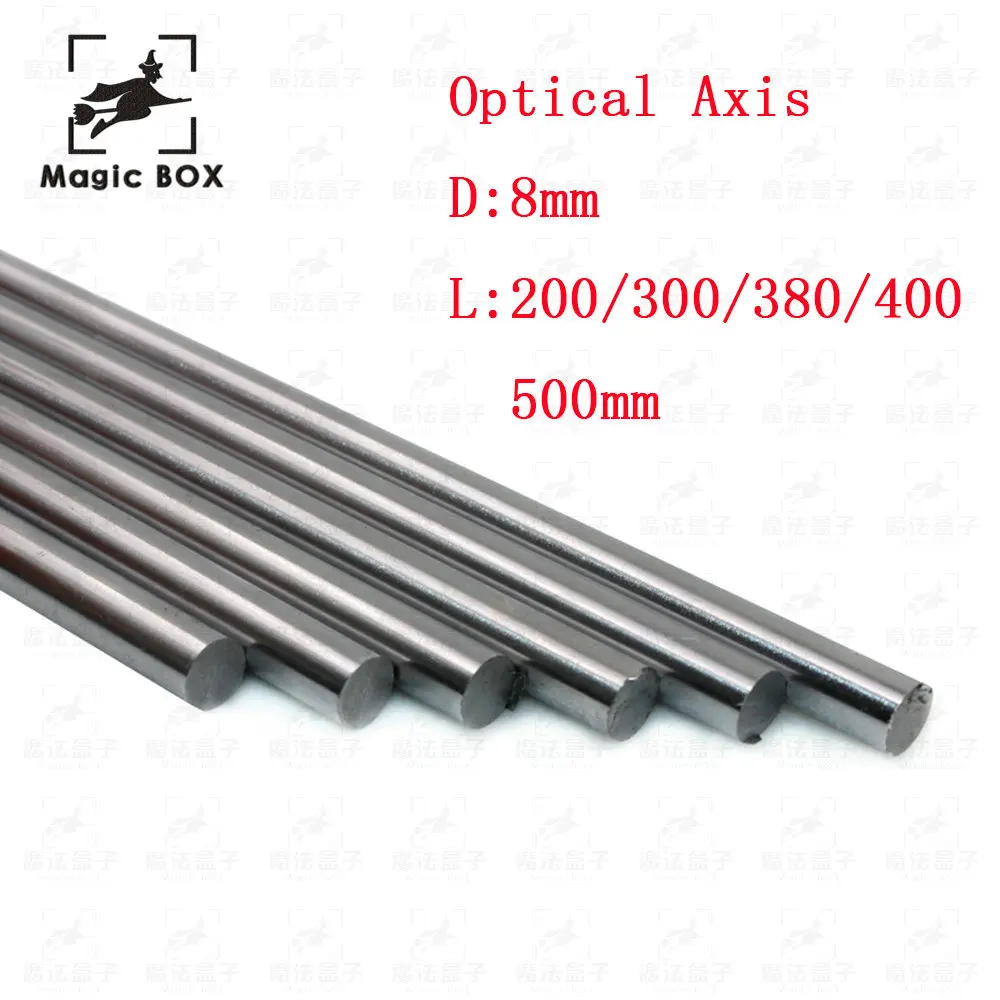 

Optical Axis OD 8mm x 200/300/380/400/500mm Cylinder Liner Rail Linear Shaft chrome For 3D Printer & CNC 2pcs/lot