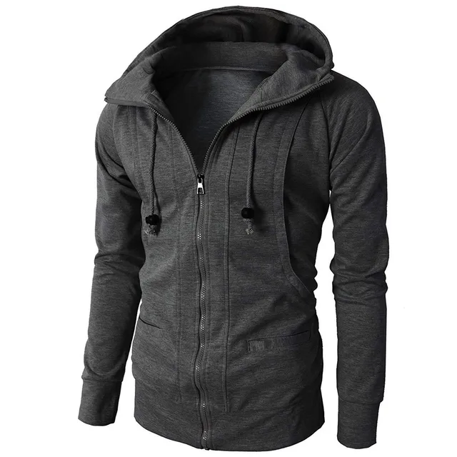 Sweatshirts ens' Autumn Winter Long Sleeve Sport Hoodies Zipper ...