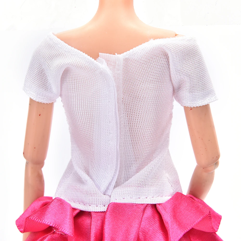 Новые модные платья ручной работы, Одежда для куклы, кукольный подарок для девочек, аксессуары, Одежда для кукол, разные цвета