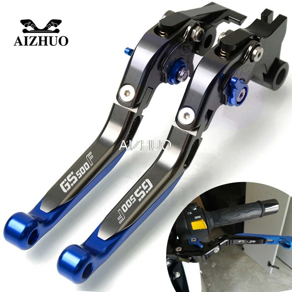 

Motorcycle Brake Clutch Lever Extendable Adjustable Levers For Suzuki GS500F GS 500 F GS500 F 2004-2009 2005 2006 2007 2008