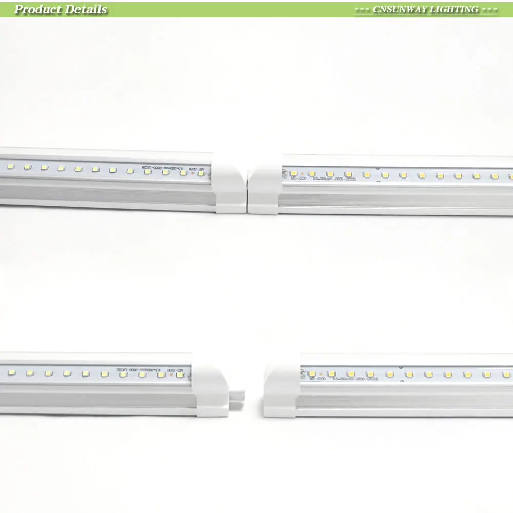 SUNWAY Integrated T8 30 см 1ft светодио дный трубки огни SMD 2835 В Форма светодио дный трубки лампочки plug and play приспособление AC85-265V 6 Вт 25 шт