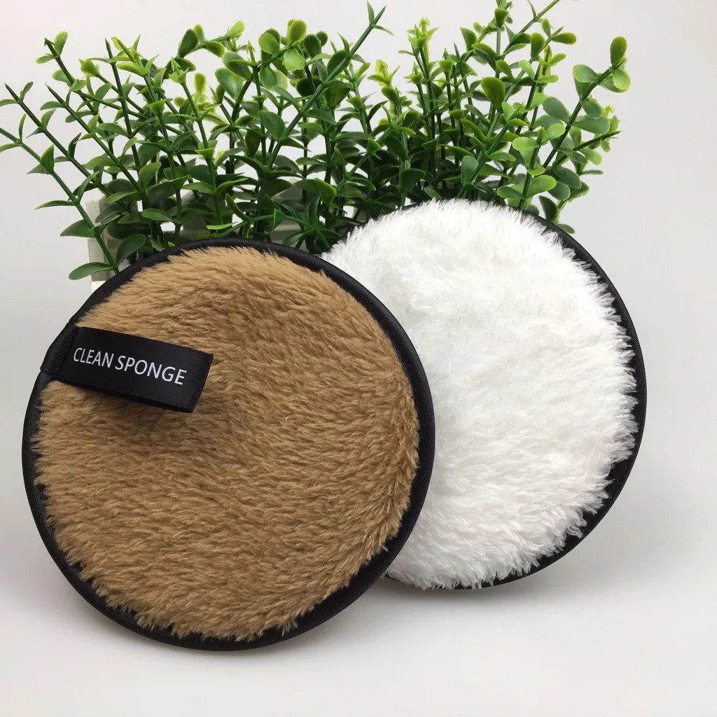 1 шт. салфетки из микрофибры для удаления лица салфетки для снятия макияжа многоразовые плюшевые пуф для макияжа лица