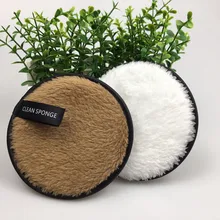 1 шт. салфетки из микрофибры для удаления лица салфетки для снятия макияжа многоразовые плюшевые пуф для макияжа лица