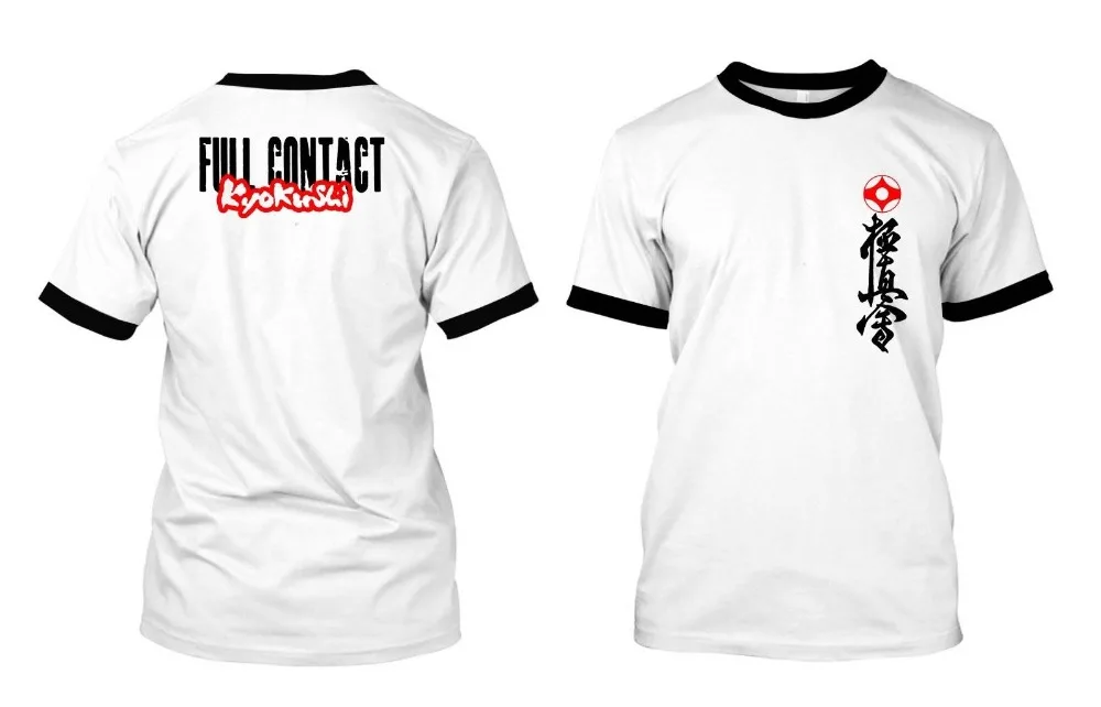 Mas Oyama полный контакт каратэ Kyokushin Kai-Custom мужские летние забавные мужские футболки высокого качества Nerd футболки