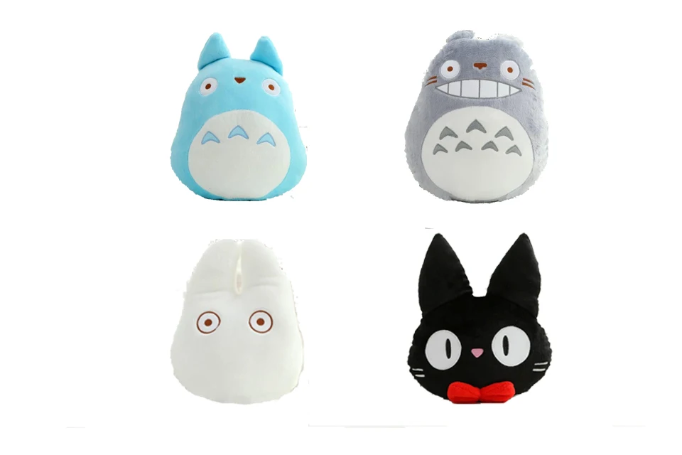 Japan Anime TOTORO Plush font b Toy b font Soft Stuffed Pillow Cushion Cartoon White Totoro