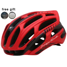 Bicycle Helmet Integrally-molded Cycling Helmet Outdoor Sports Road Mountain MTB Bike Helmet With LED Warning Lights