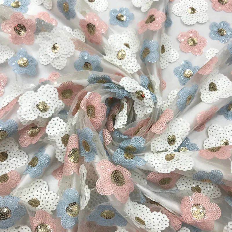 Весенняя и летняя сеточка пайетки ткань качественные женские костюмы вечернее платье ткань с блестками