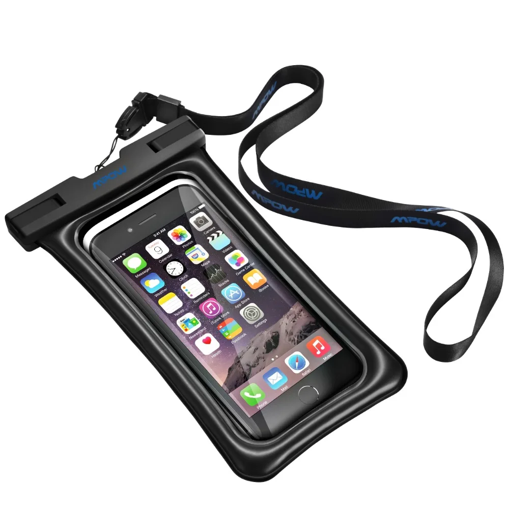 1pcs Mpow IPX8 Floatable Waterproof Bag Case Universal 6.5 '' Underwater Phone Pouch For iPhone Samsung Huawei Cellphone Dry Bag