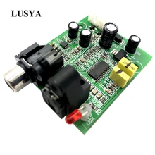 Lusya CS8416 CS4344 цифровой Интерфейс модуль ЦАП 24-бит 192 K оптический волоконный коаксиальный вход стерео аудио Выход A5-009