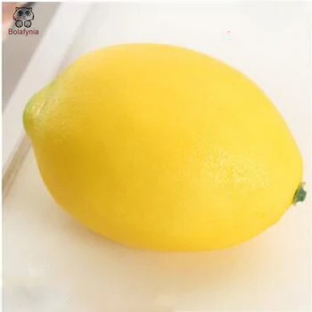 

BOLYFYNIA Simulation fruit model toy Yellow lemon toy fake fruit Yellow lemon