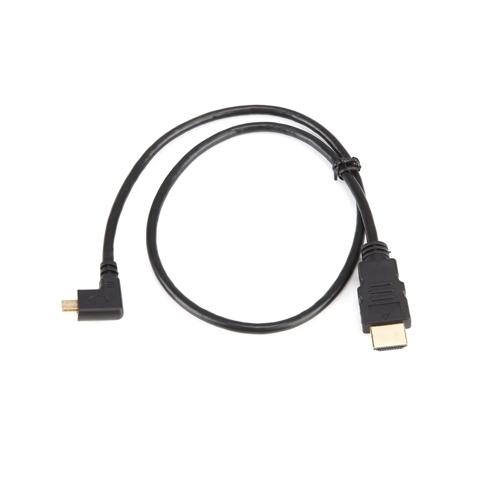 2PCS 0.6m 2Ft HDMI Male HDTV to Micro HDMI Left Angled 90D Cable For CellPhone digital cameras