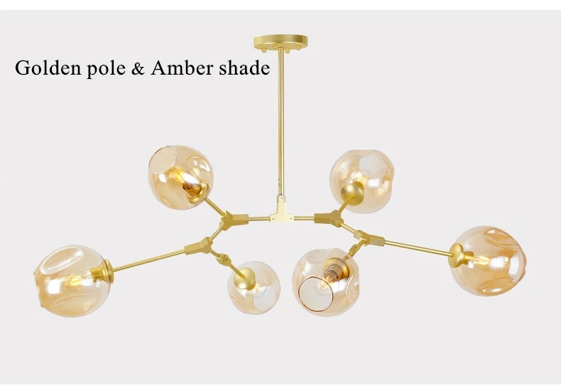 Art Deco Chandelier Lighting Fixtures For Living Dining Room Lustre Led Luminaria Chandeliers 12