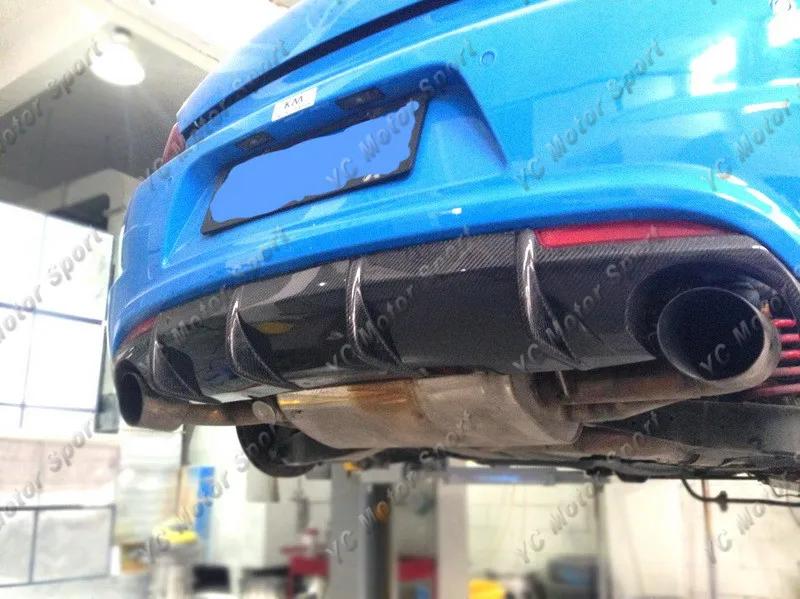2009-2013 VW Scirocco R Racing Style  Rear Diffuser CF (18)