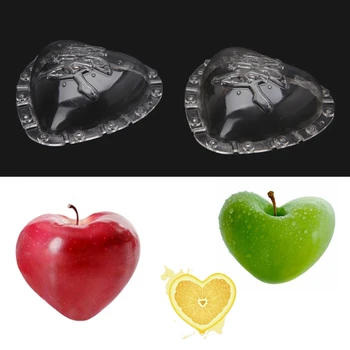 

Mold Growing Heart Shape Fruit Shaping Apple Mould Vegetable Garden Plastic Tool