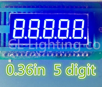 

0.36 inch 7 Segment digital tube BLUE 5 bit Digital Tube Common anode 0.36" 0.36in led display