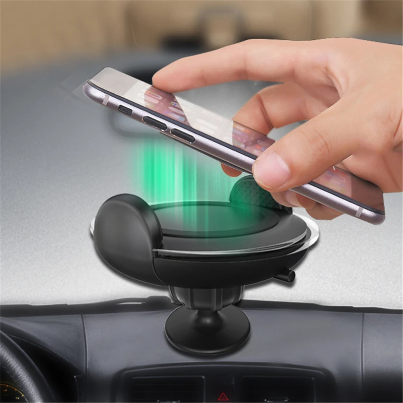 Quick Charge 3.0 Car Charger with Phone Holder Air Outlet Mounting Qi