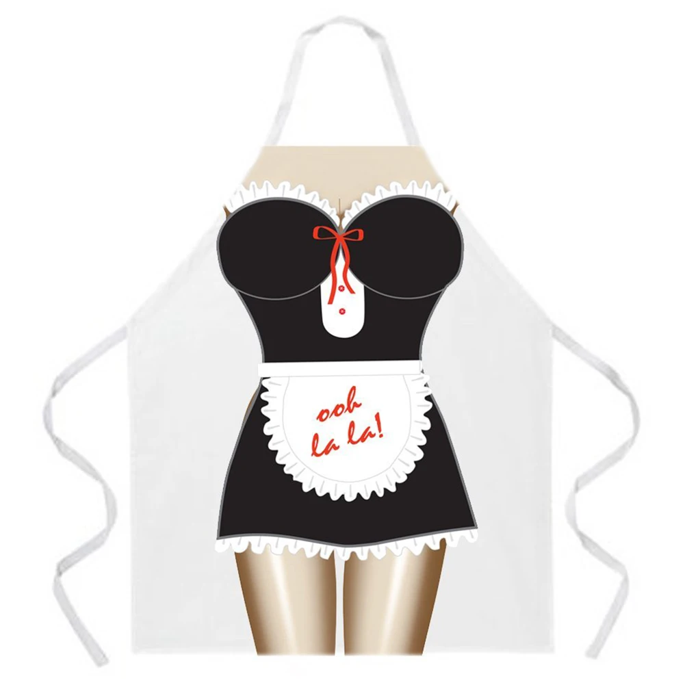 

NEW Fully Adjustable French Maid Apron, White, One Size Fits Most