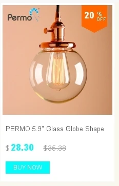 Permo, современный 5," прозрачный глобус, стеклянные подвесные потолочные лампы, подвесные светильники, E27, подвесной светильник, светильник для гостиной, лофт, светильник