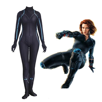 

Women Kids Black Widow Natalia Alianovna Romanova Cosplay Costume Zentai Bodysuit Suit Jumpsuits Adult Kids