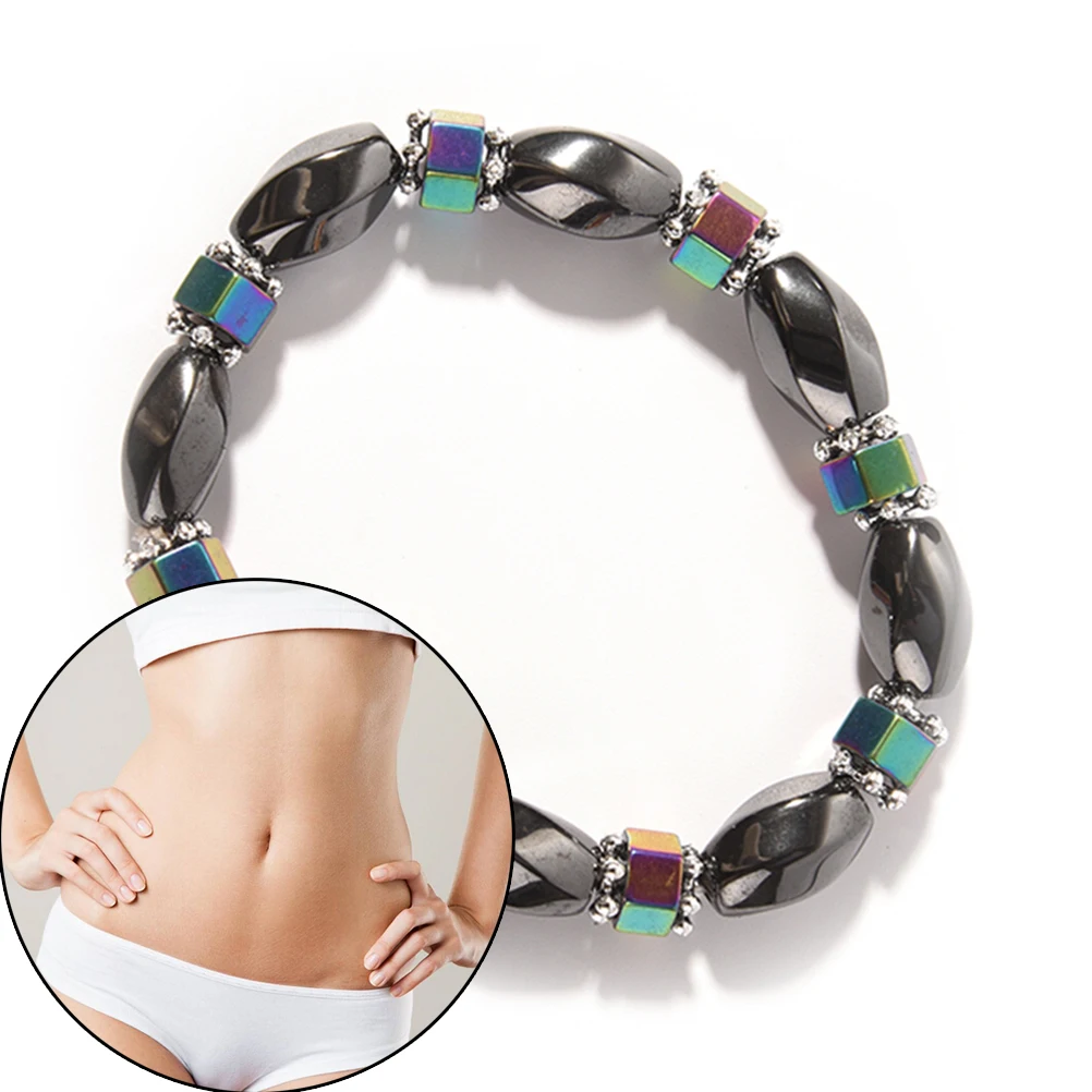 

Magnetic Hematite Health Bracelet Magnetite Natural stone Multicolor Beaded Bracelets for Women Men beads Jewelry Face Lift Tool
