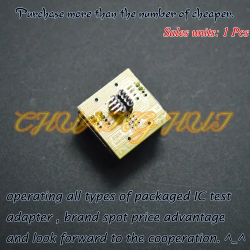 SSOP8 to QFN8 test socket TSSOP8 ic test socket (Narrow considerate welding) 170mil SSOP8 to 6x8mm QFN8 socket SSOP8 to QFN8 test socket TSSOP8 ic test socket (Narrow considerate welding) 170mil SSOP8 to 6x8mm QFN8 socket