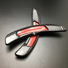 Углеродное волокно для Cayenne S GTS Turbo Panamera Macan 718 911,2 918 весло для рулевого колеса переключатель дополнительная защита отделка без выталкивания