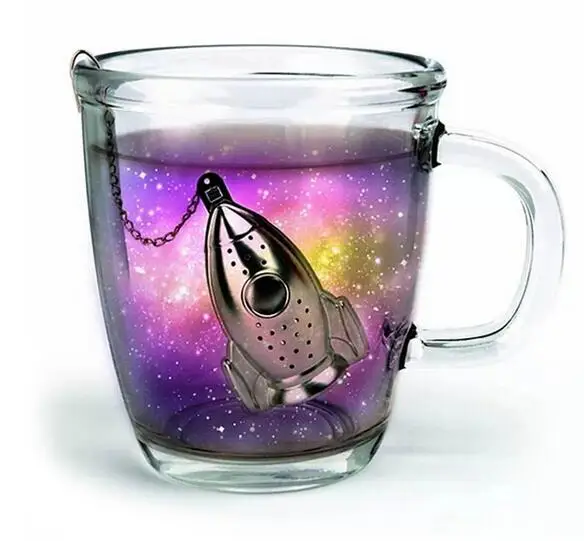 

Wholesale 2015 Brand New Rocket Design Tea Filter Stainless Steel #304 Loose Tea Infuser with Saucer