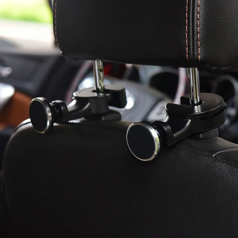 a Pair of Headrest Mount Car Backseat Tablet Holder Phone Mount Holder Rotating Holder