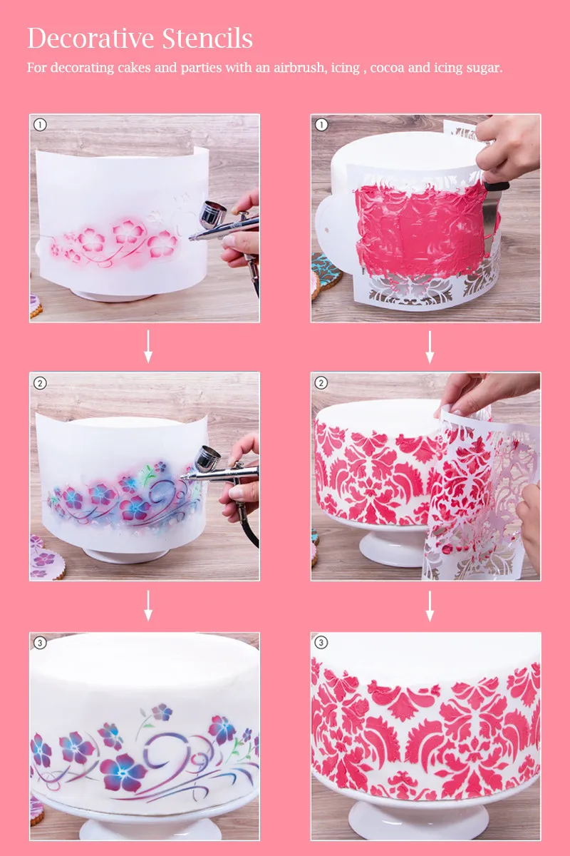 how to stencil a cake 2