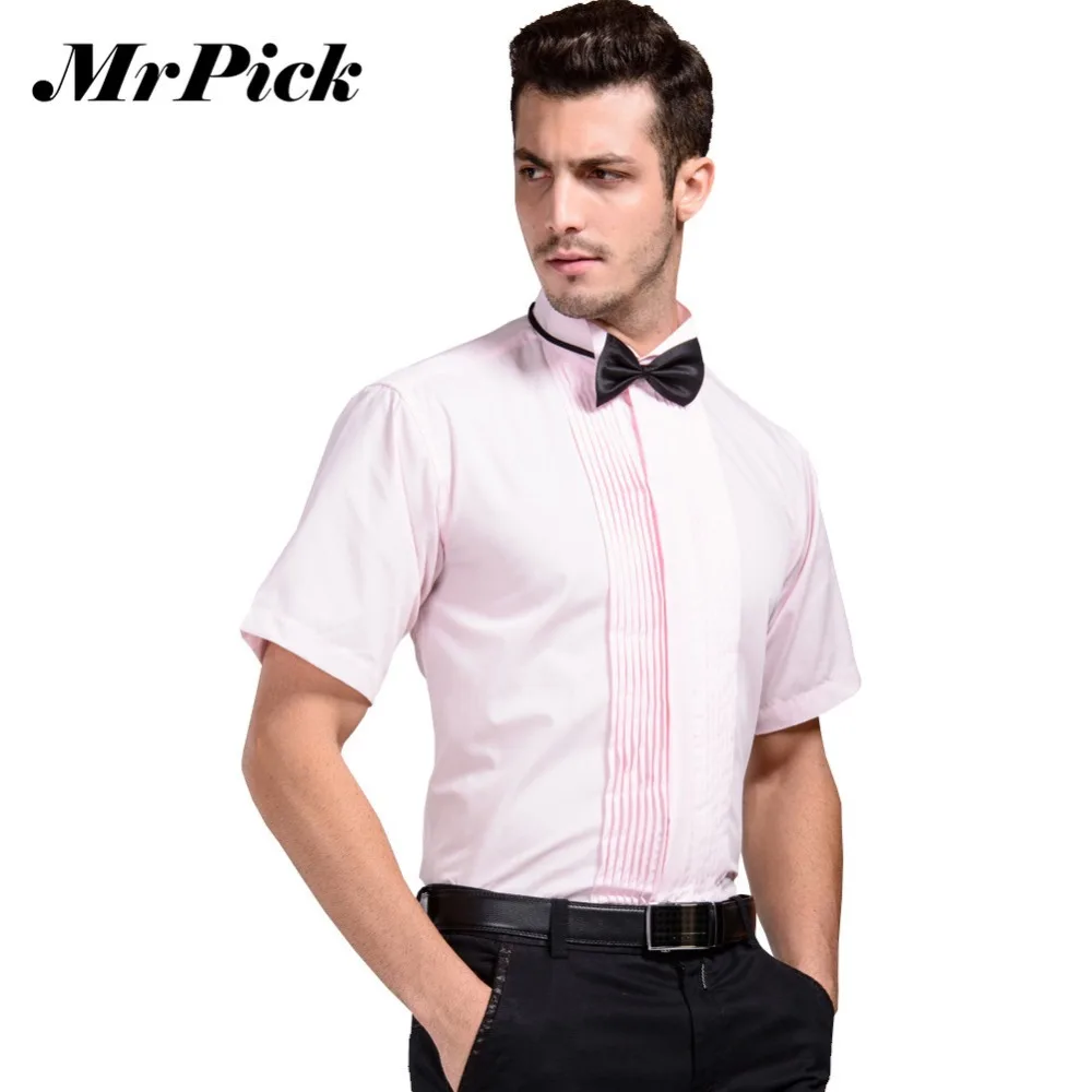 mens short sleeve dress shirt with tie