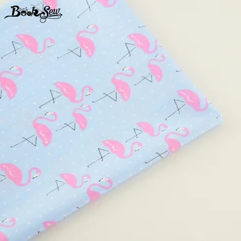 

Booksew Home Textile For Patchwork Bedding Baby Pillow Cushion Quilting Tela Grus japonensis Patterns 100% Cotton Twill Fabric