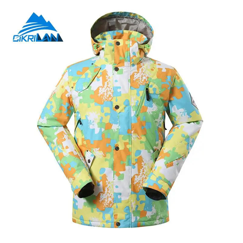 

Hot Mens Winter Outdoor Sport Hiking Skiing Snow Padded Coat Waterproof Windbreaker Snowboard Ski Jacket Men Snowboarding Coats