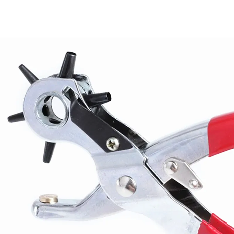 Duty Leather Hole Punch Hand Pliers Belt Holes Punches + Eyeylets Pliers +80pcs Eyeylets Grommet Setting Tool 2pcs/set