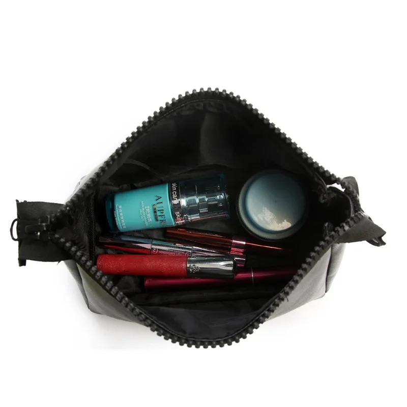 

Cosmetics Bag makeup bags cosmetic bag for make up travel makeup suitcase triangle waterproof PU large capacity cosmetic pouch